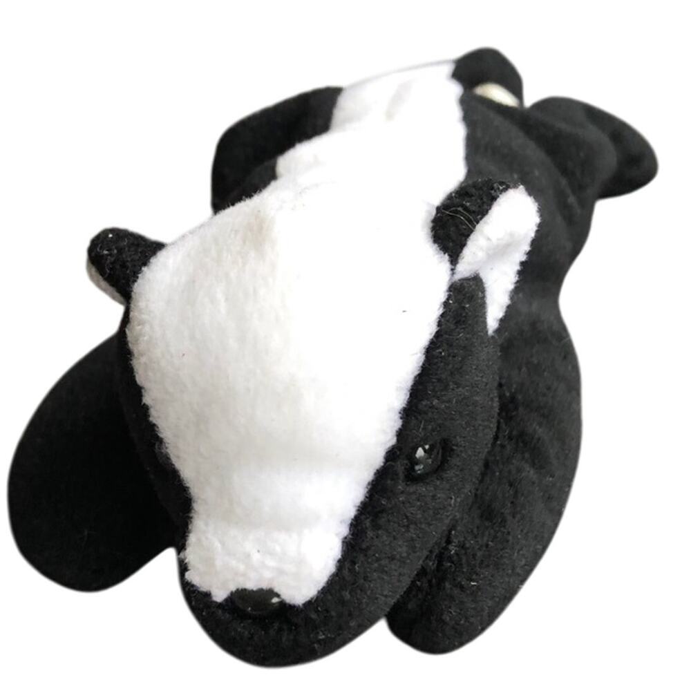 Ty Skunk Plush Stinky Vintage 1995 Stuffed Animal Black White Pellets Toy READ